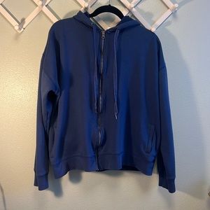dip Zip-up Blue Hoodie Mens XXL